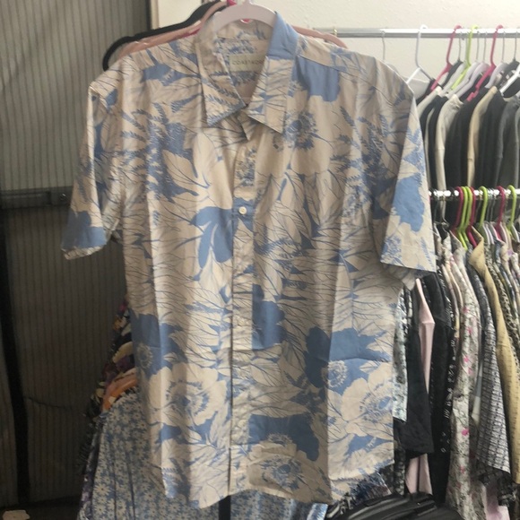 Coastaoro short sleeve button down shirt men’s large NWOT. - Picture 1 of 5